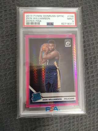 Zion Williamson Donruss Optic PSA 9