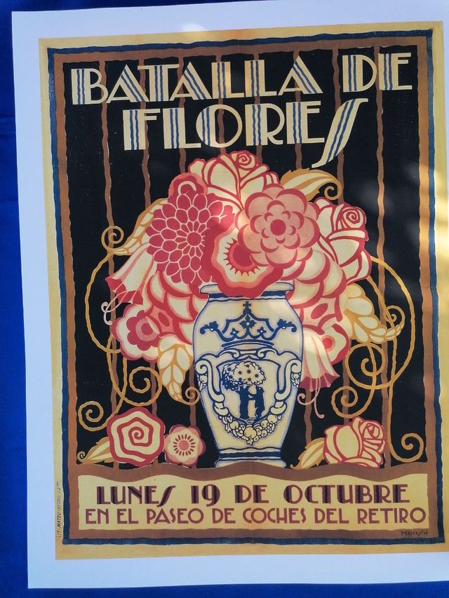ARTE. MADRID 1915. BATALLA FLORES. CAR