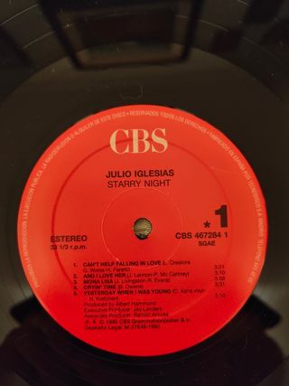 Julio Iglesias Starry Night