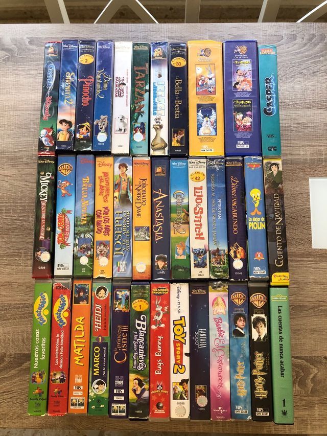 Lote Películas VHS Clásicos Disney 