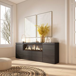 Aparadores para salón con chimenea🤩