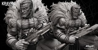 Figura Kraven cazador resina 3d profesional