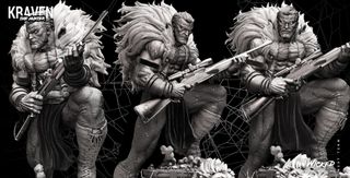 Figura Kraven cazador resina 3d profesional