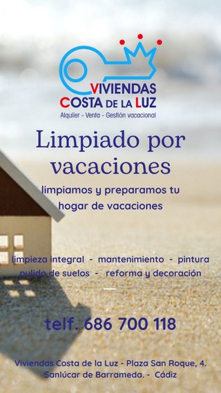 Limpieza y preparación de viviendas de vacaciones