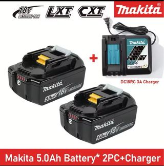 pack baterias 18v 5a cargador herramientas makita