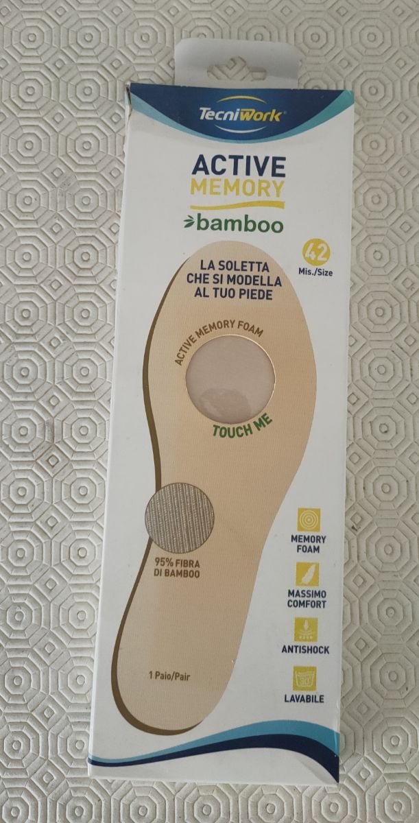 Soletta piedi in Bamboo