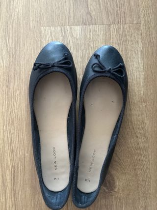 Bailarinas negras talla 40. New look
