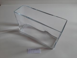 Vaso minimal  in vetro trasparente