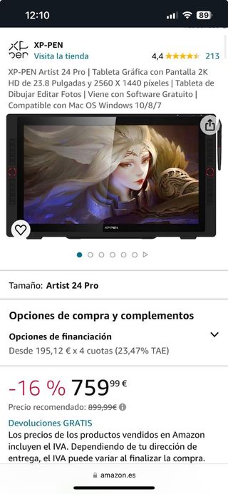 Tableta XP PEN ARTIST 24 pro
