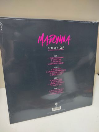 SELLADO MADONNA 2 VINILOS COLOR ROJO.