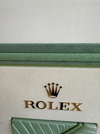 Expositor Rolex verde