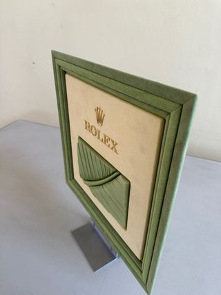 Expositor Rolex verde