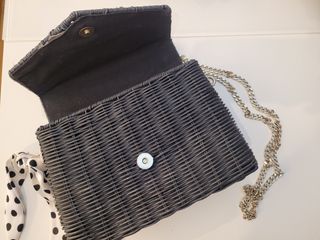 Bolso mimbre Zara