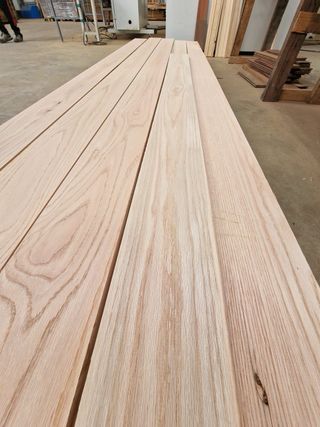 Tarima maciza roble Rosado Americano 140 x 22 mm