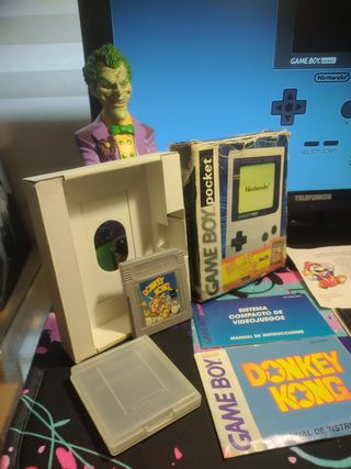 Gameboy Pocket gris pack Donkey Kong