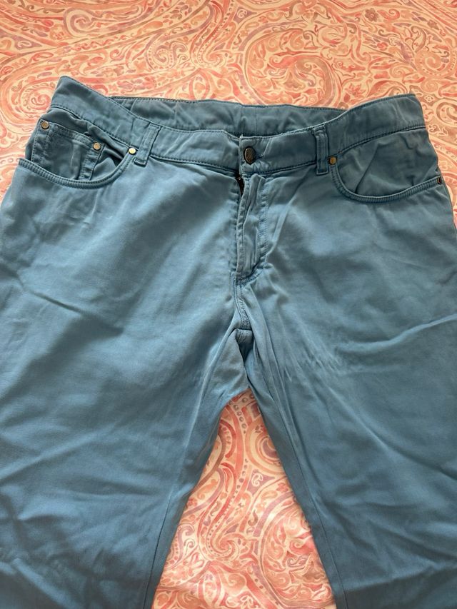 Pantalon azulina de versace collection