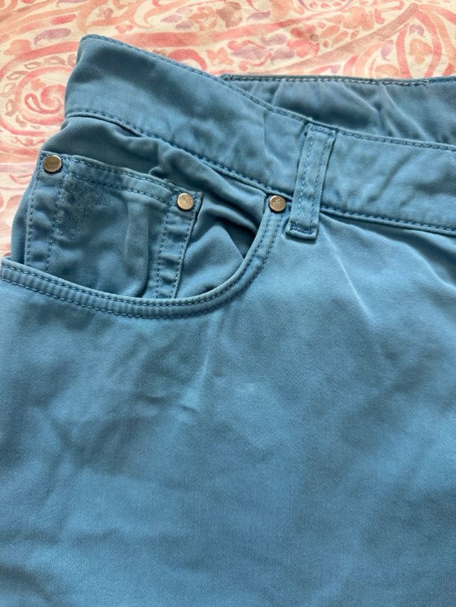 Pantalon azulina de versace collection