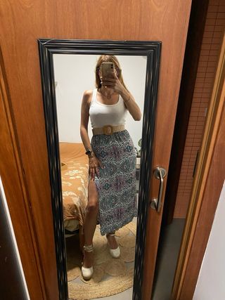 Falda larga étnica