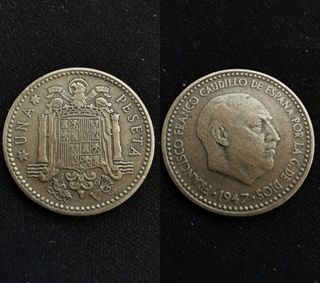 Peseta 1947 estrella*51