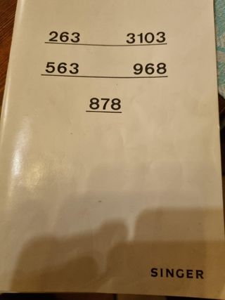 Máquina de coser Singer