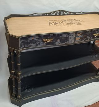 Consola madera restaurada Art Nouveau - OFERTAt