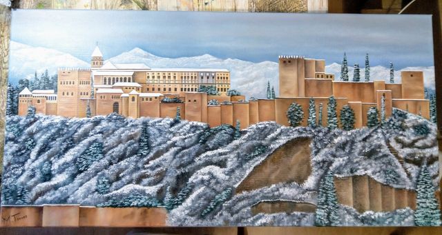Cuadro Alhambra nevada