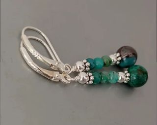 Pulsera, plata ley y crisocola 