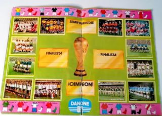 Album Cromos Danone Mundial 1982