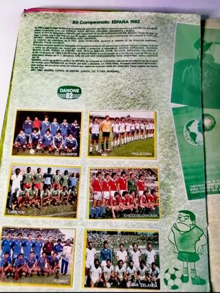 Album Cromos Danone Mundial 1982