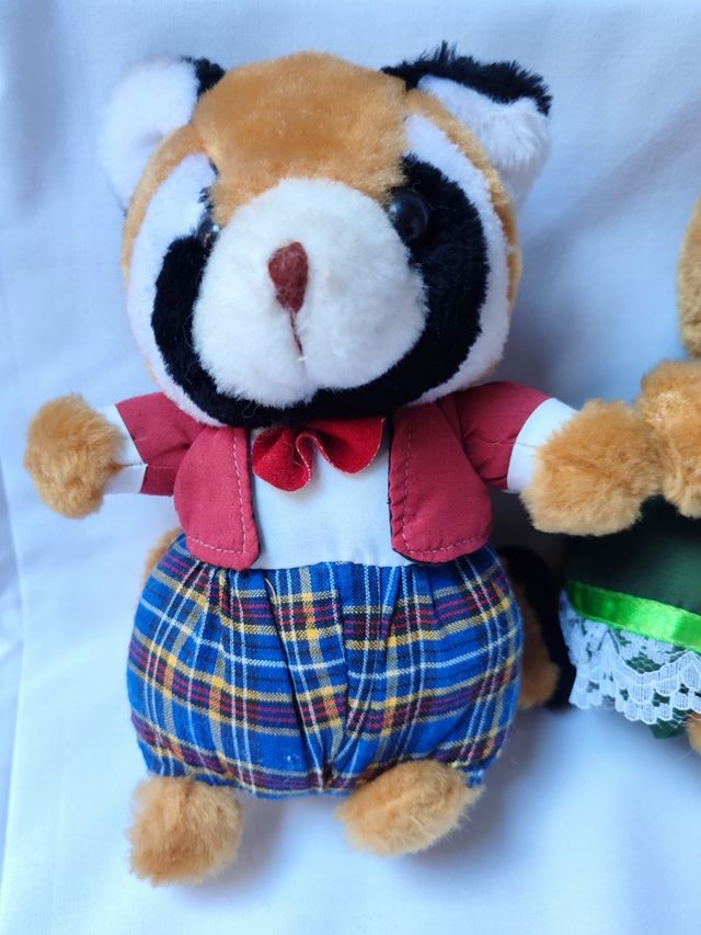 Casal RACCOON Dois bichos de pelúche