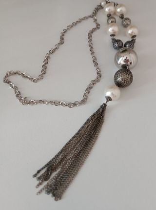Collar bolas y perlas 