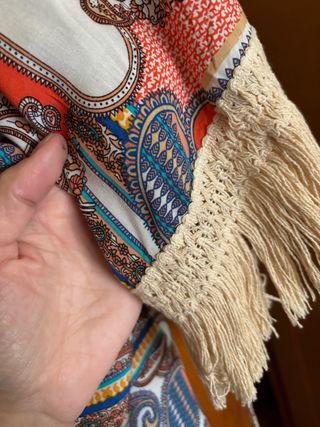Kimono con flecos tela fina de colores