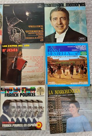 Discos de vinilo.