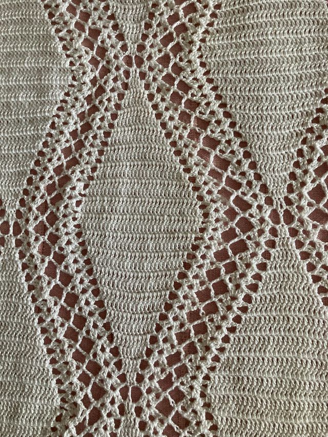 Colcha blanca ganchillo