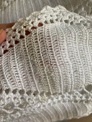 Colcha blanca ganchillo