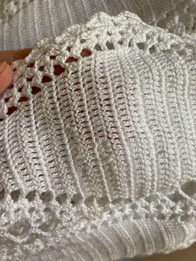 Colcha blanca ganchillo