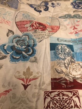 Tessuto stoffa doppio tappezzeria ,copriletto..