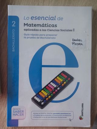 Libro Matemáticas 2° Bachillerato