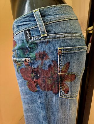 Jeans Capri Versace tg. 33 (47IT) Nuovi