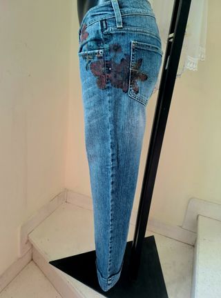 Jeans Capri Versace tg. 33 (47IT) Nuovi