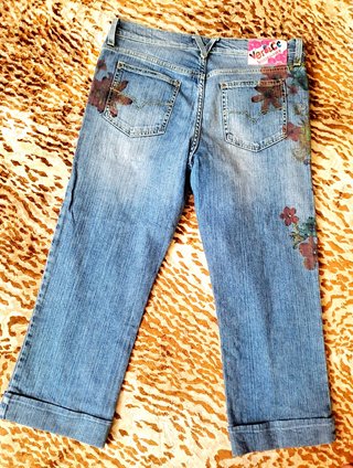Jeans Capri Versace tg. 33 (47IT) Nuovi