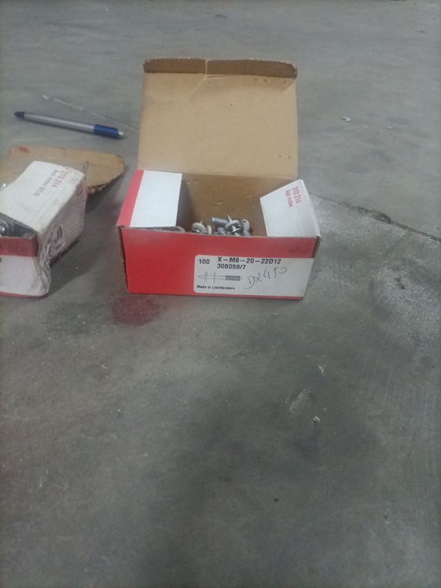 Clavos-pernos roscados M6 para HILTI- DX450