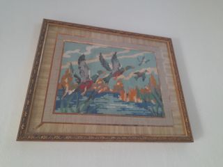 Quadro ricamato a mano