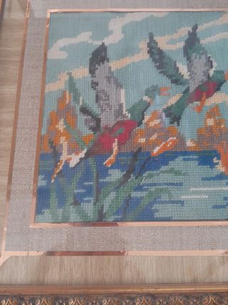 Quadro ricamato a mano