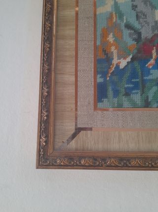 Quadro ricamato a mano