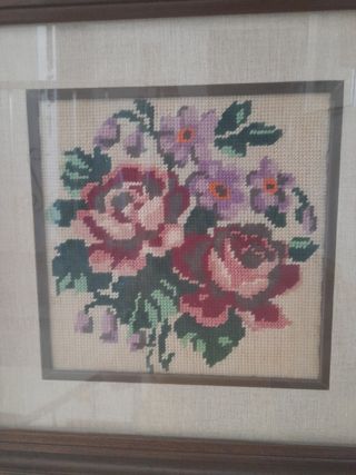 Quadro ricamato a mano