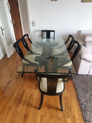 Mesa cristal comedor