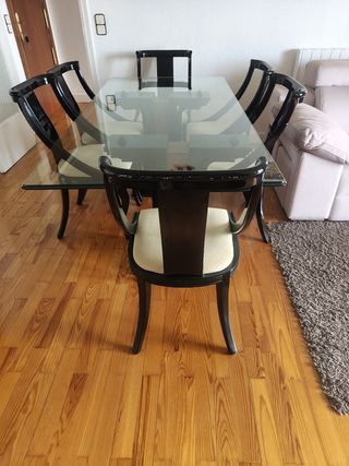 Mesa cristal comedor