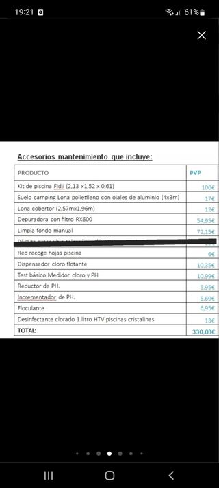 Kit piscina tubular Fidji