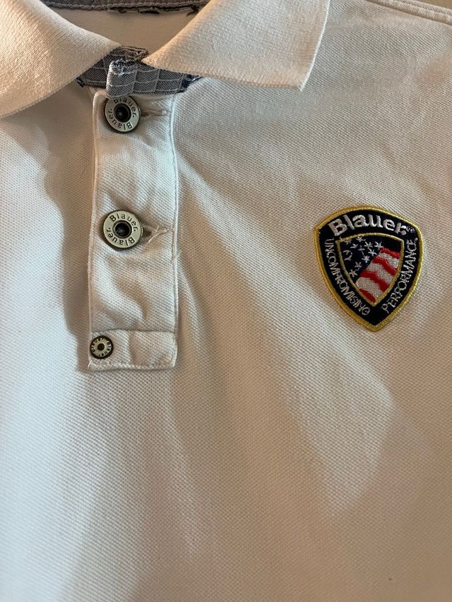 Polo uomo bianca Blauer t. S